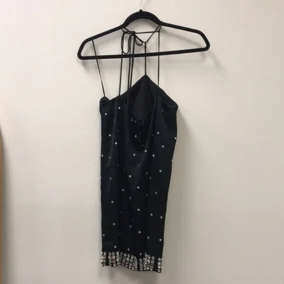 L'ACADEMIE Nolor Mini Dress in Black - Picture 6 of 7